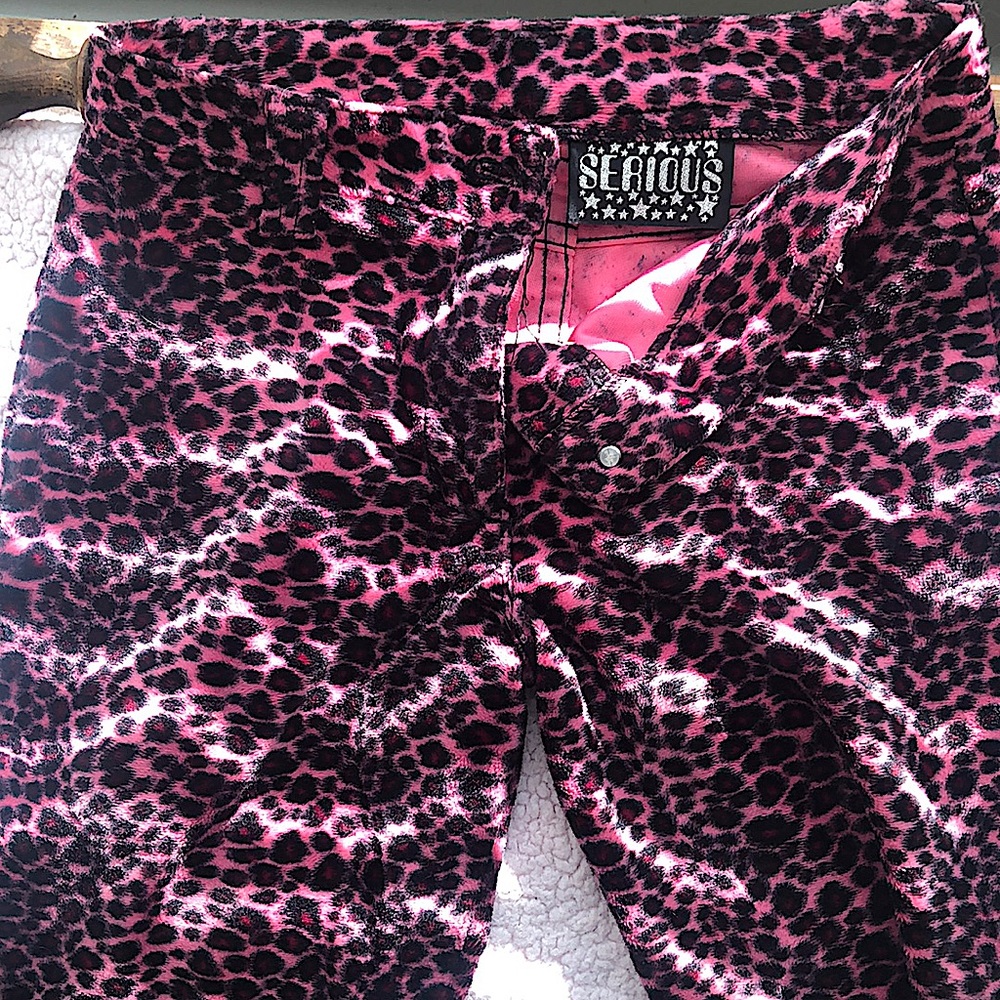 SUPER HOT! Women’s pink leopard flares by Serious!! Size: 3